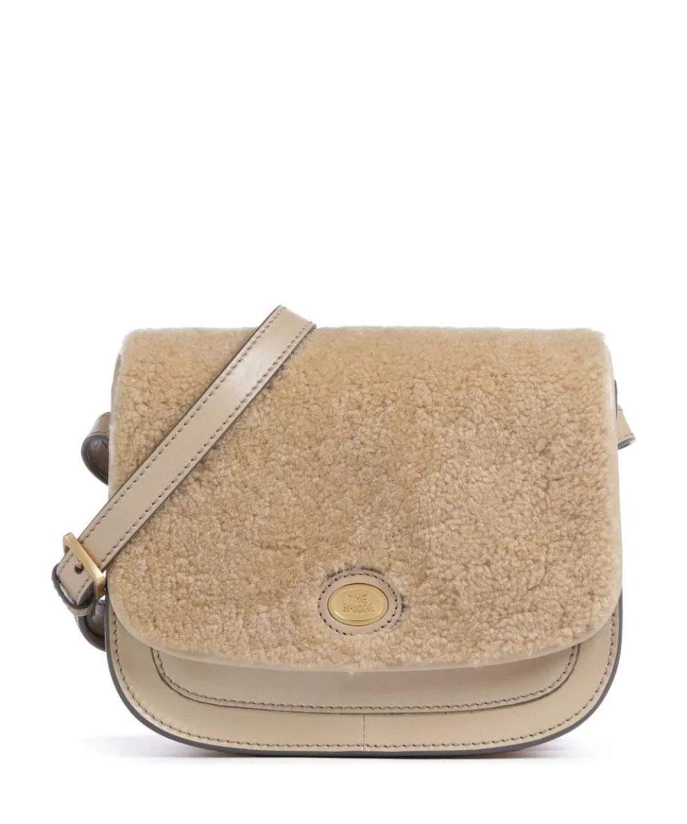 Story Donna Umhängetasche Fell, fein genarbtes Rindsleder hellbraun