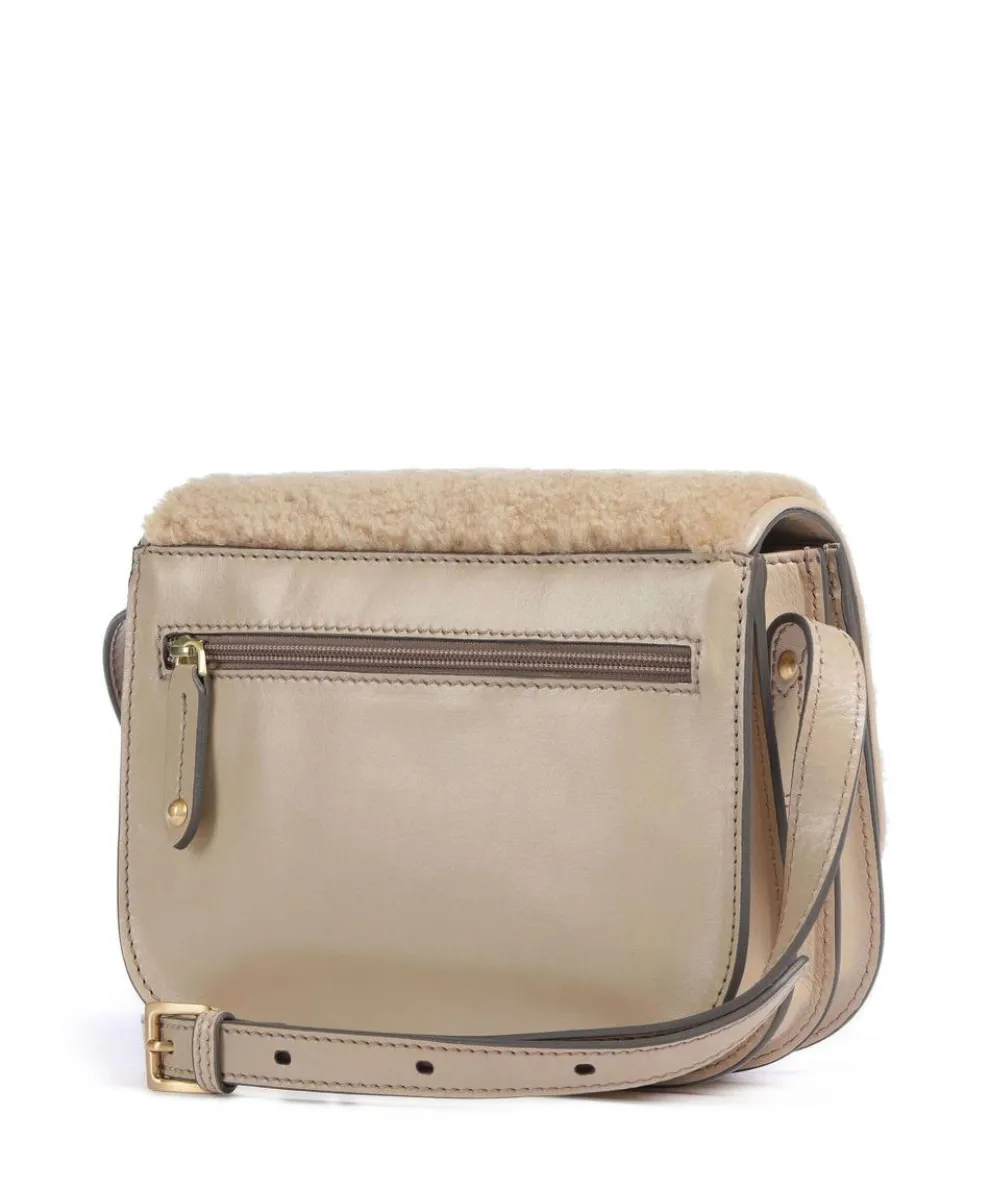 Story Donna Umhängetasche Fell, fein genarbtes Rindsleder hellbraun