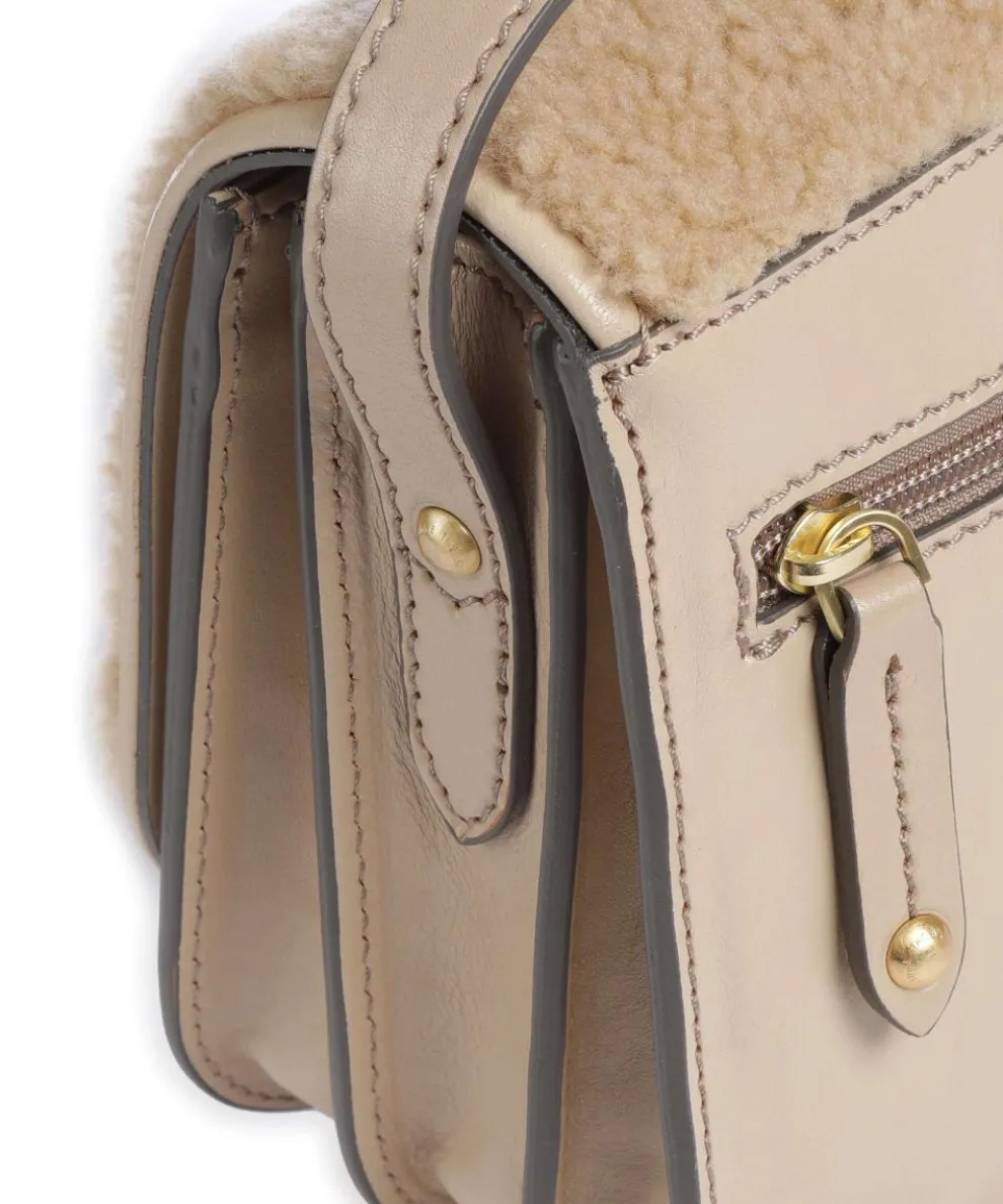 Story Donna Umhängetasche Fell, fein genarbtes Rindsleder hellbraun