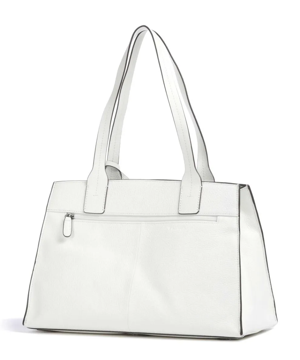 Peephole Shopper genarbtes Rindsleder weiß