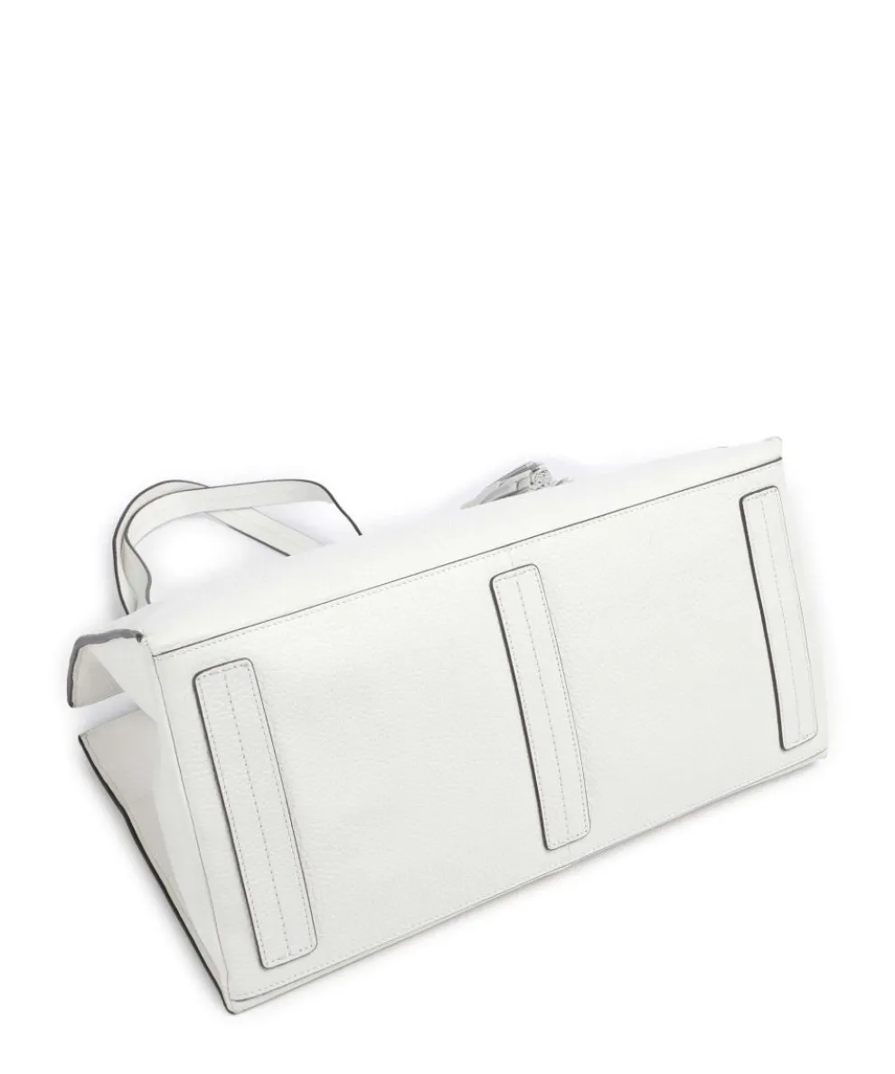 Peephole Shopper genarbtes Rindsleder weiß