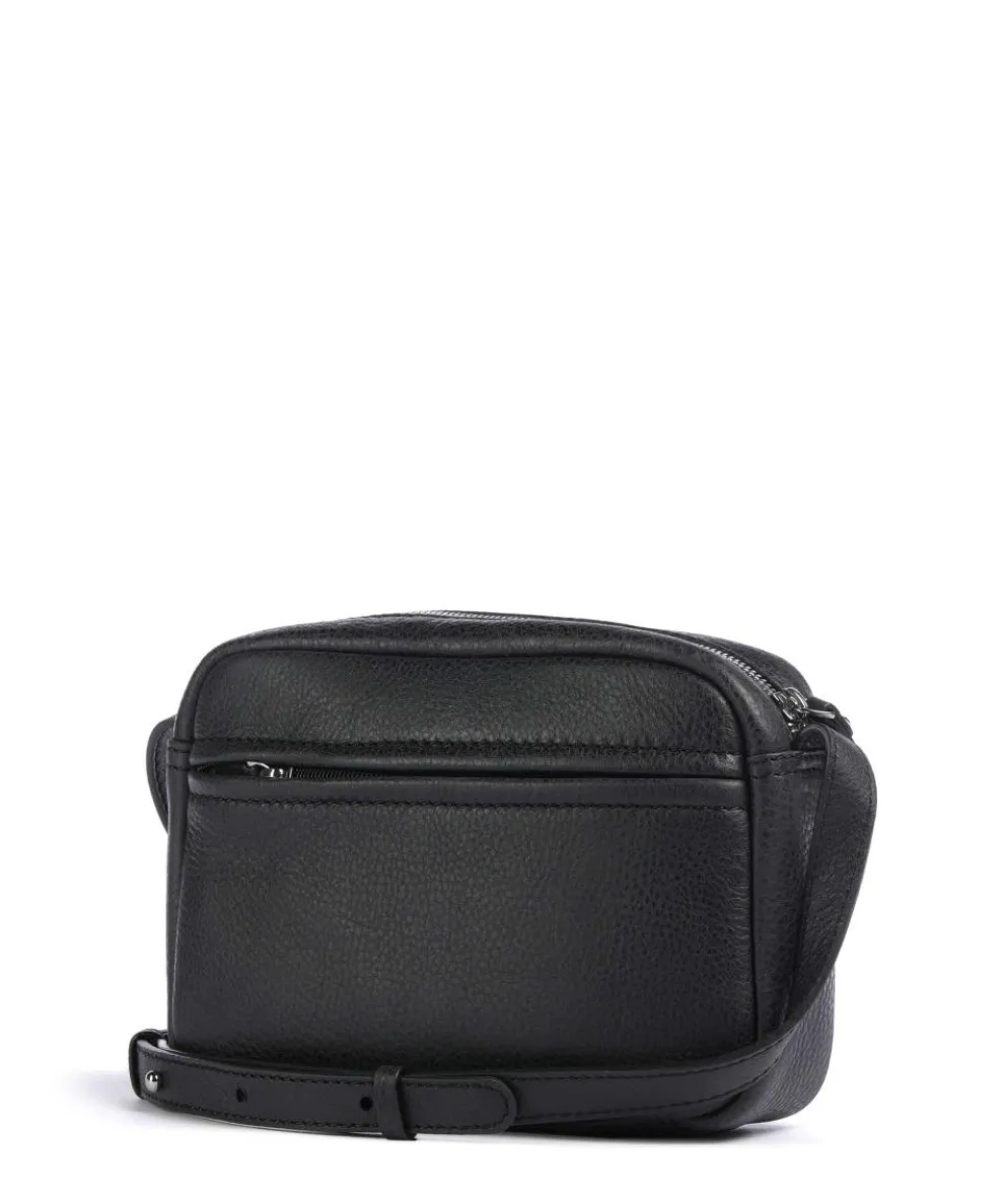 Carisma Umhängetasche genarbtes Rindsleder schwarz