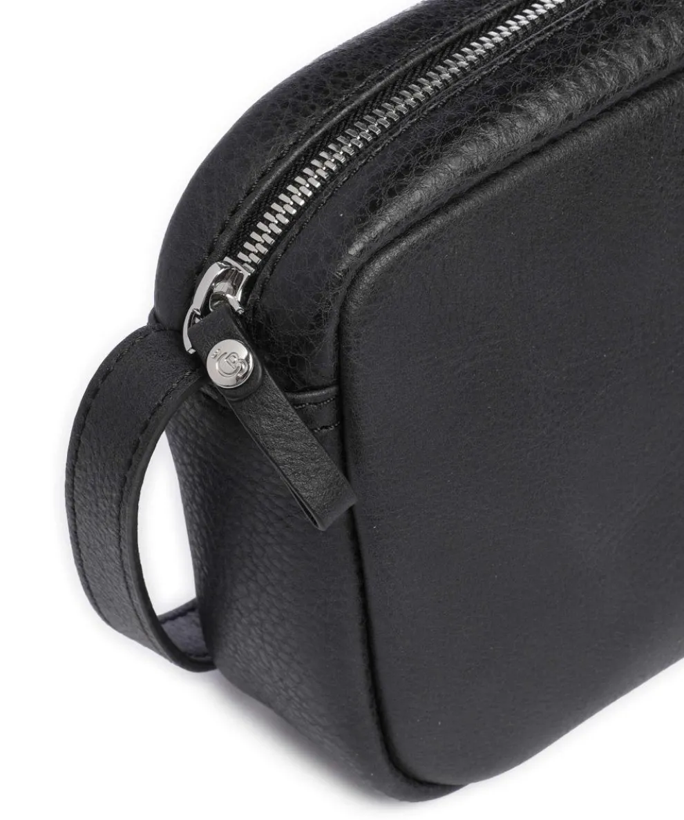 Carisma Umhängetasche genarbtes Rindsleder schwarz