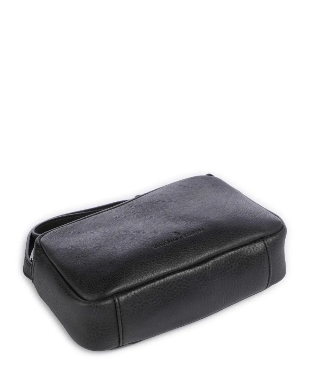 Carisma Umhängetasche genarbtes Rindsleder schwarz