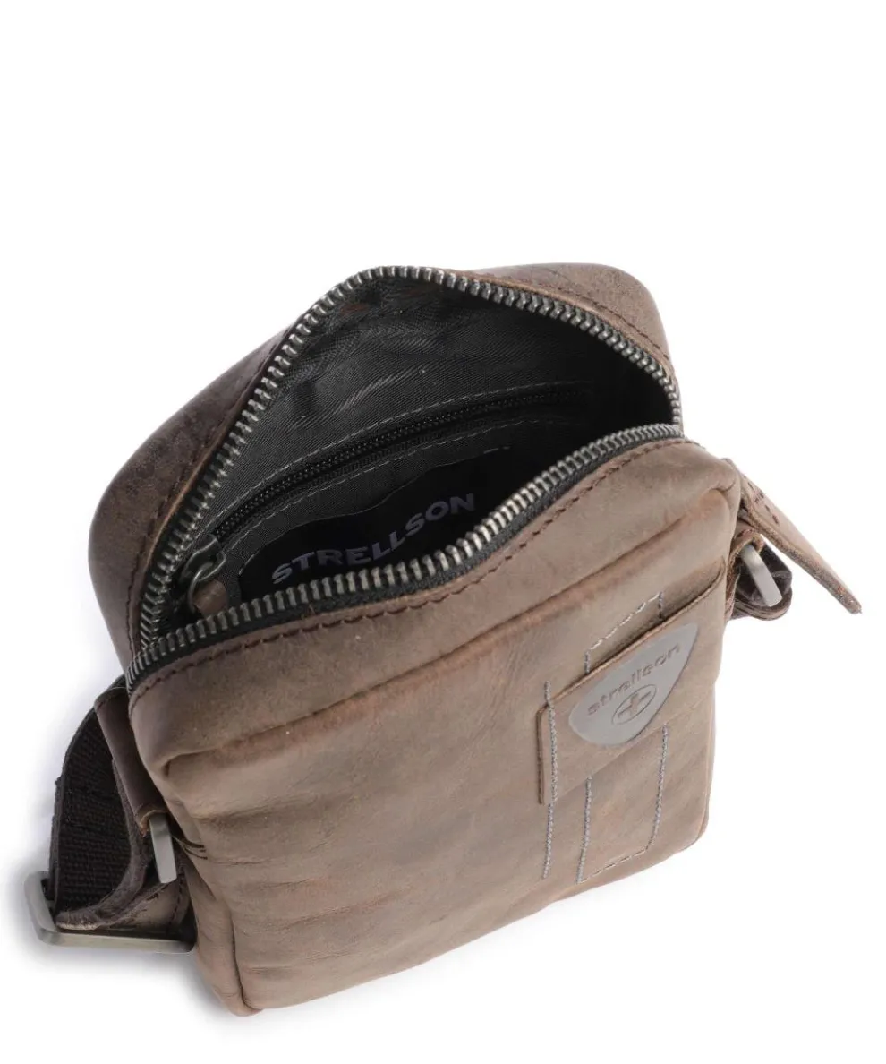 Richmond Umhängetasche fein genarbtes Rindsleder dunkelbraun