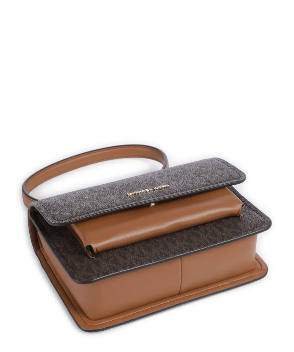 Claire Small Schultertasche Lederimitat braun