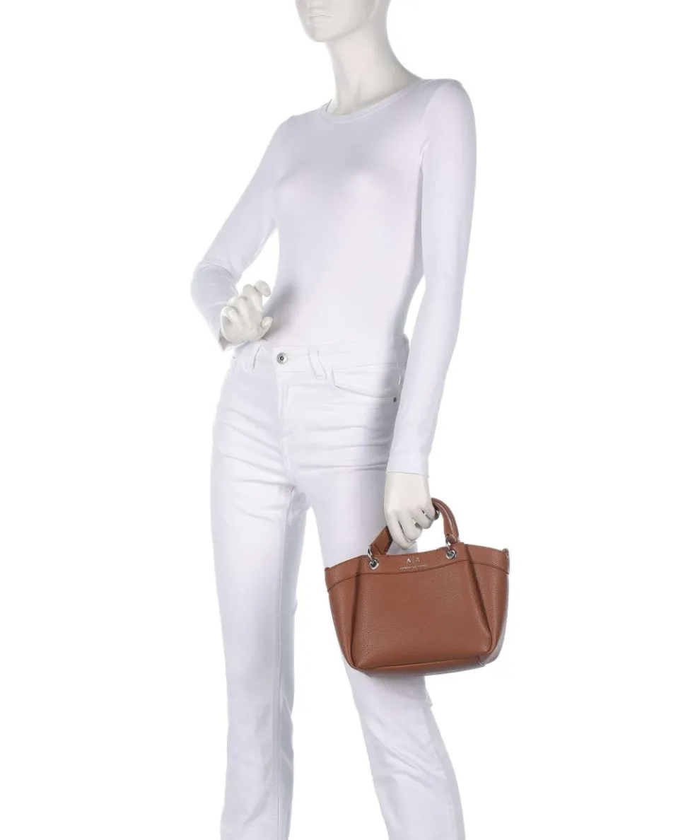 Wave S Handtasche Lederimitat cognac