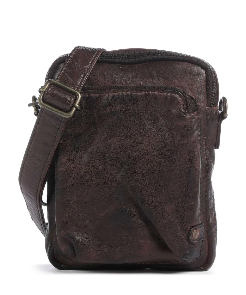 Power Field Umhängetasche Schafsleder dunkelbraun
