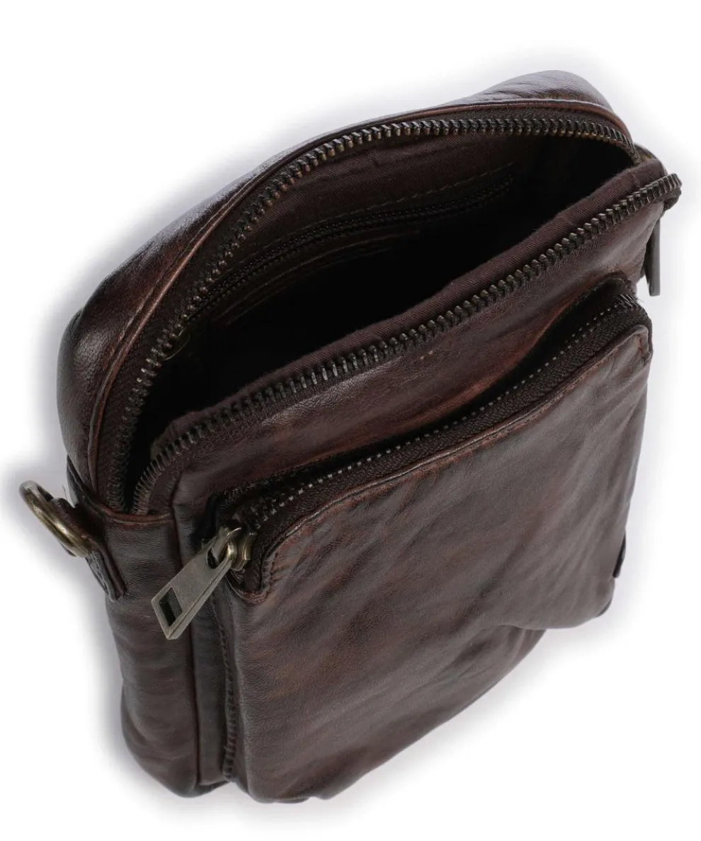 Power Field Umhängetasche Schafsleder dunkelbraun