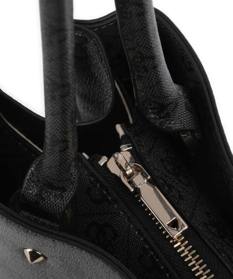 Meridian 4G Logo Schultertasche Lederimitat anthrazit