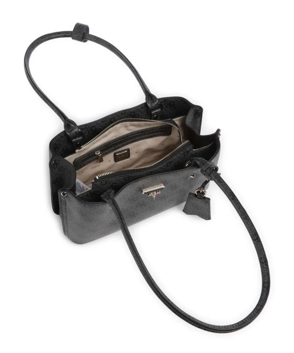 Meridian 4G Logo Schultertasche Lederimitat anthrazit