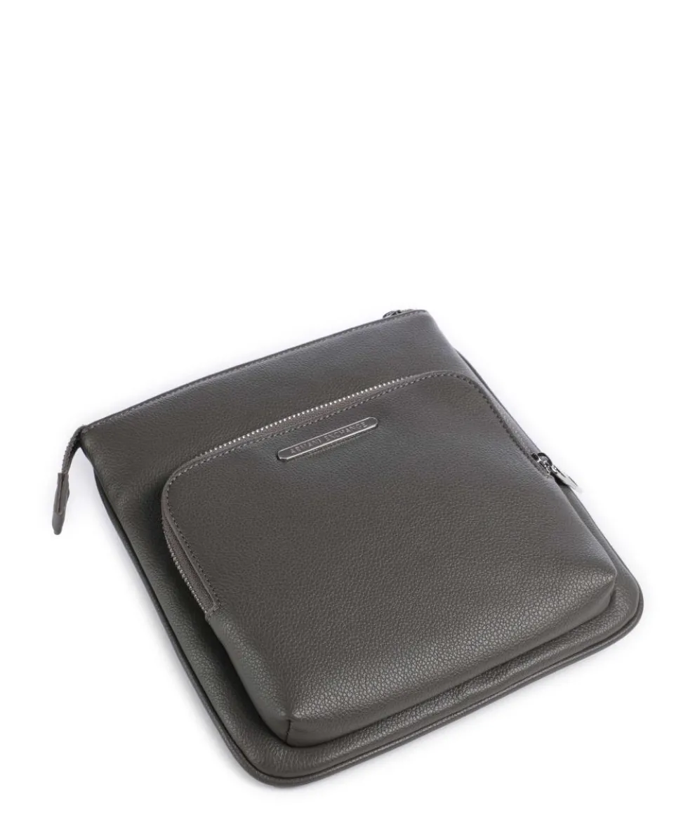 Okinawa Umhängetasche Lederimitat dunkelgrau