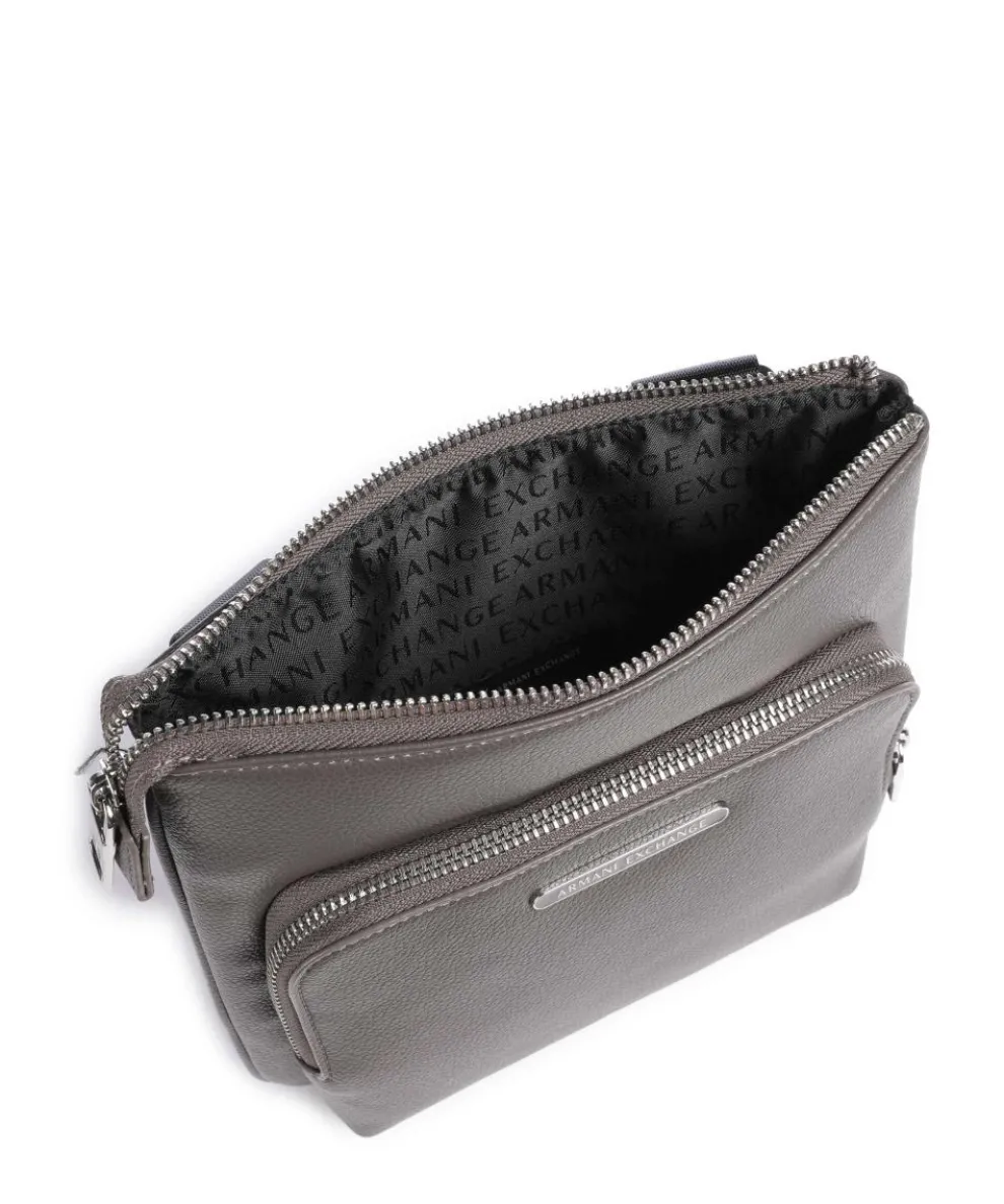 Okinawa Umhängetasche Lederimitat dunkelgrau