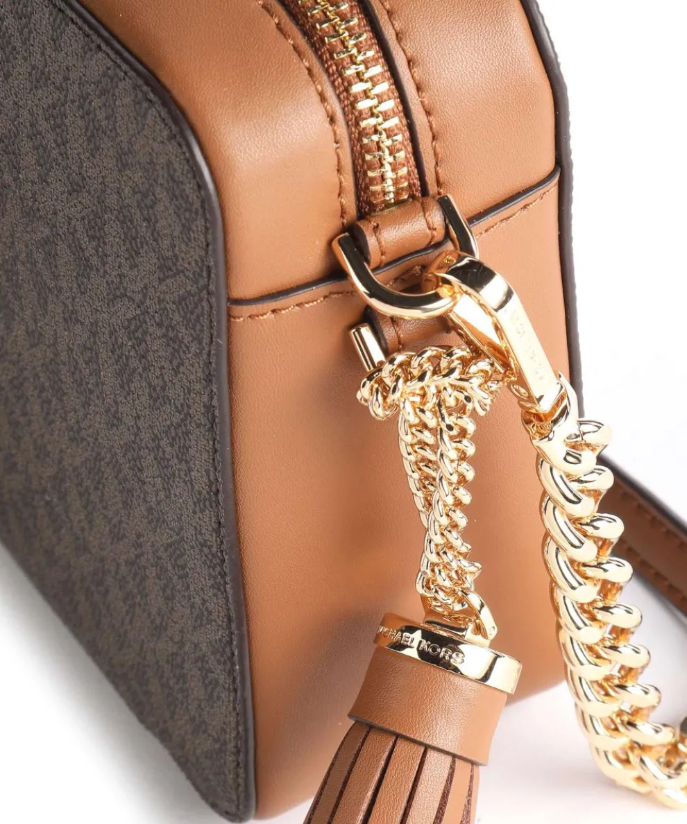 Jet Set Umhängetasche Lederimitat dunkelbraun