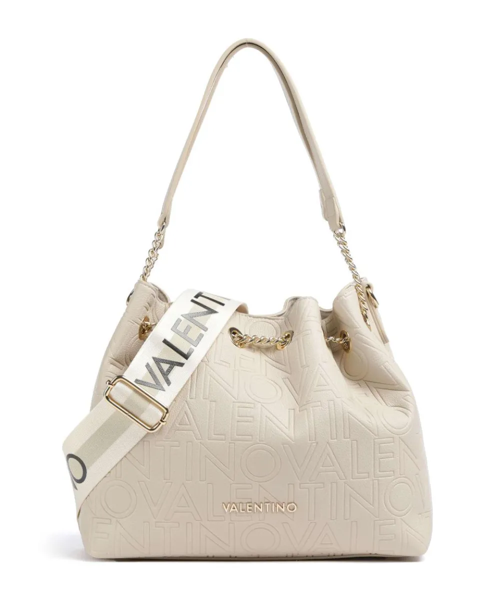 Pansy Bucket bag Lederimitat elfenbein