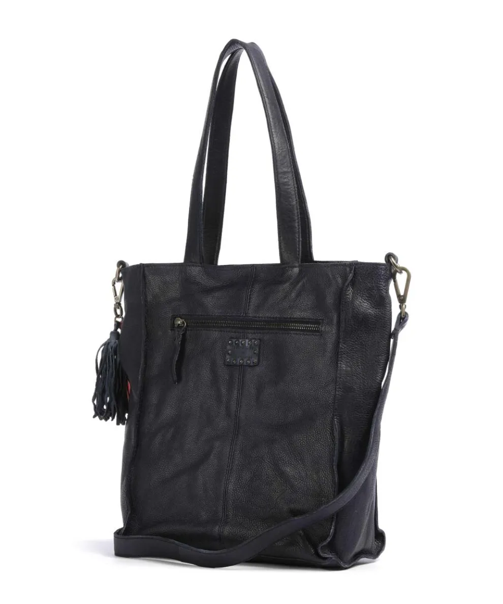 Paoliweg 1 Shopper genarbtes Rindsleder navy