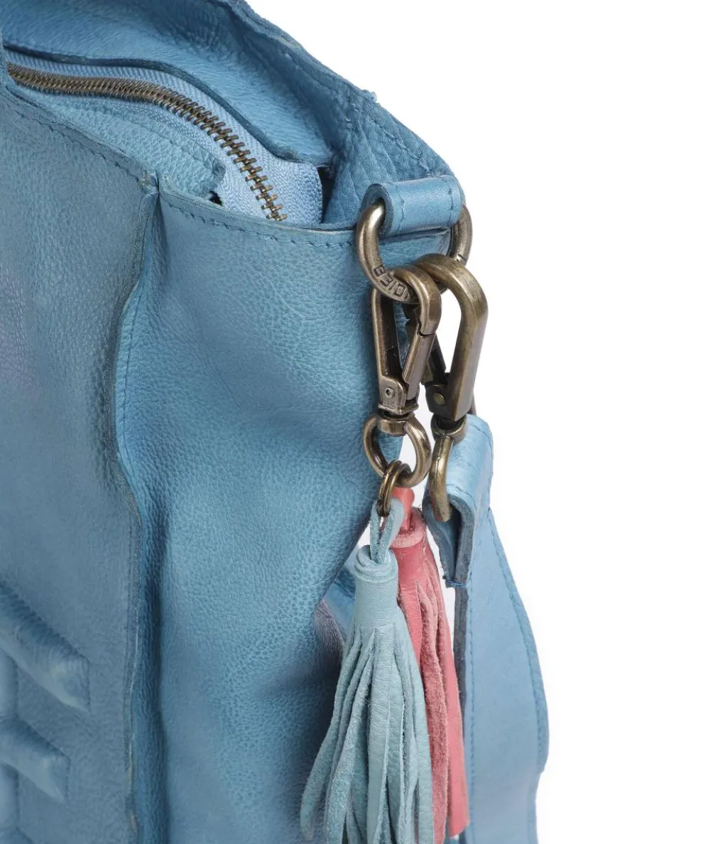 Paoliweg 1 Shopper genarbtes Rindsleder blau