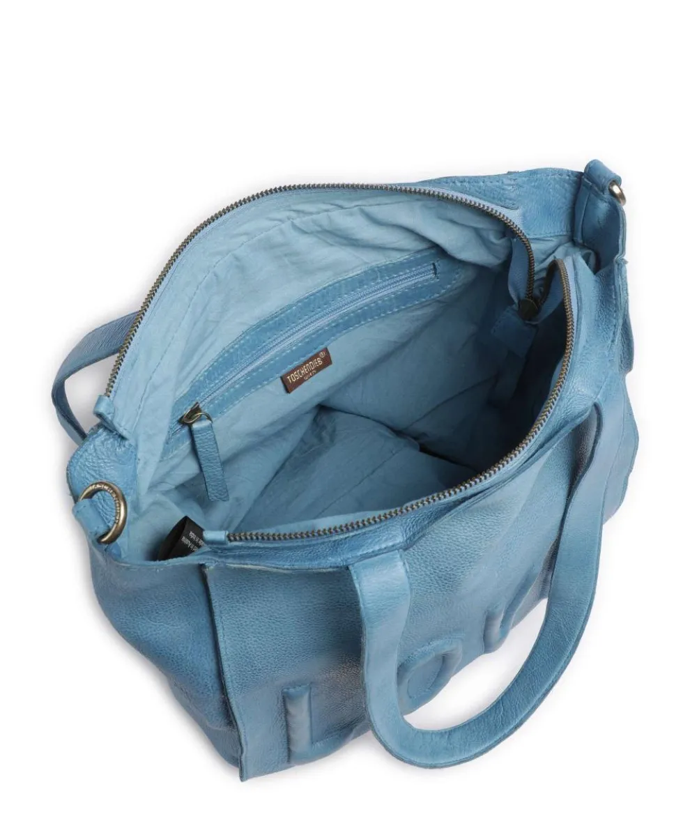 Paoliweg 1 Shopper genarbtes Rindsleder blau