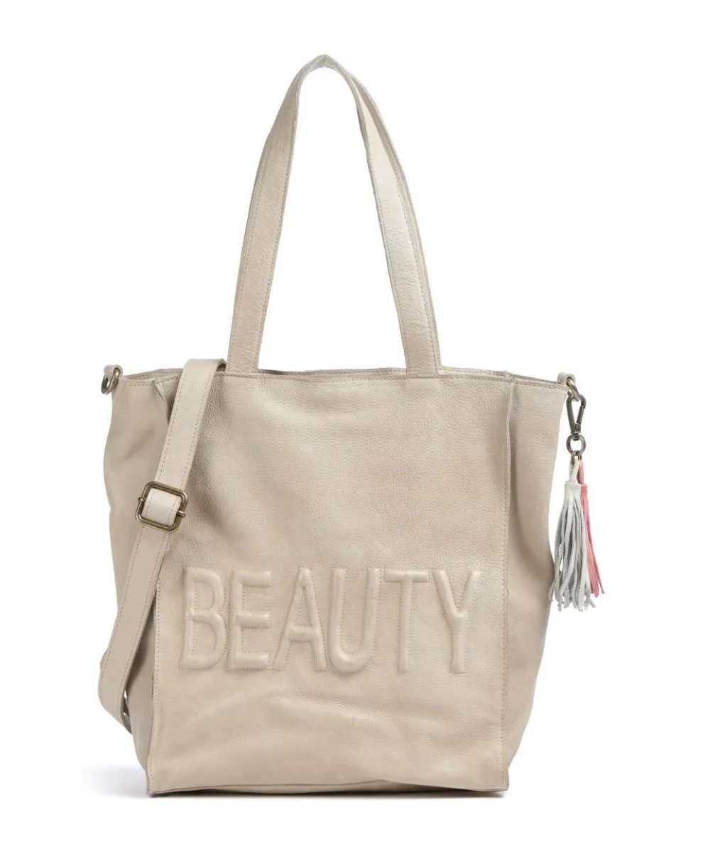 Paoliweg 1 Shopper genarbtes Rindsleder beige