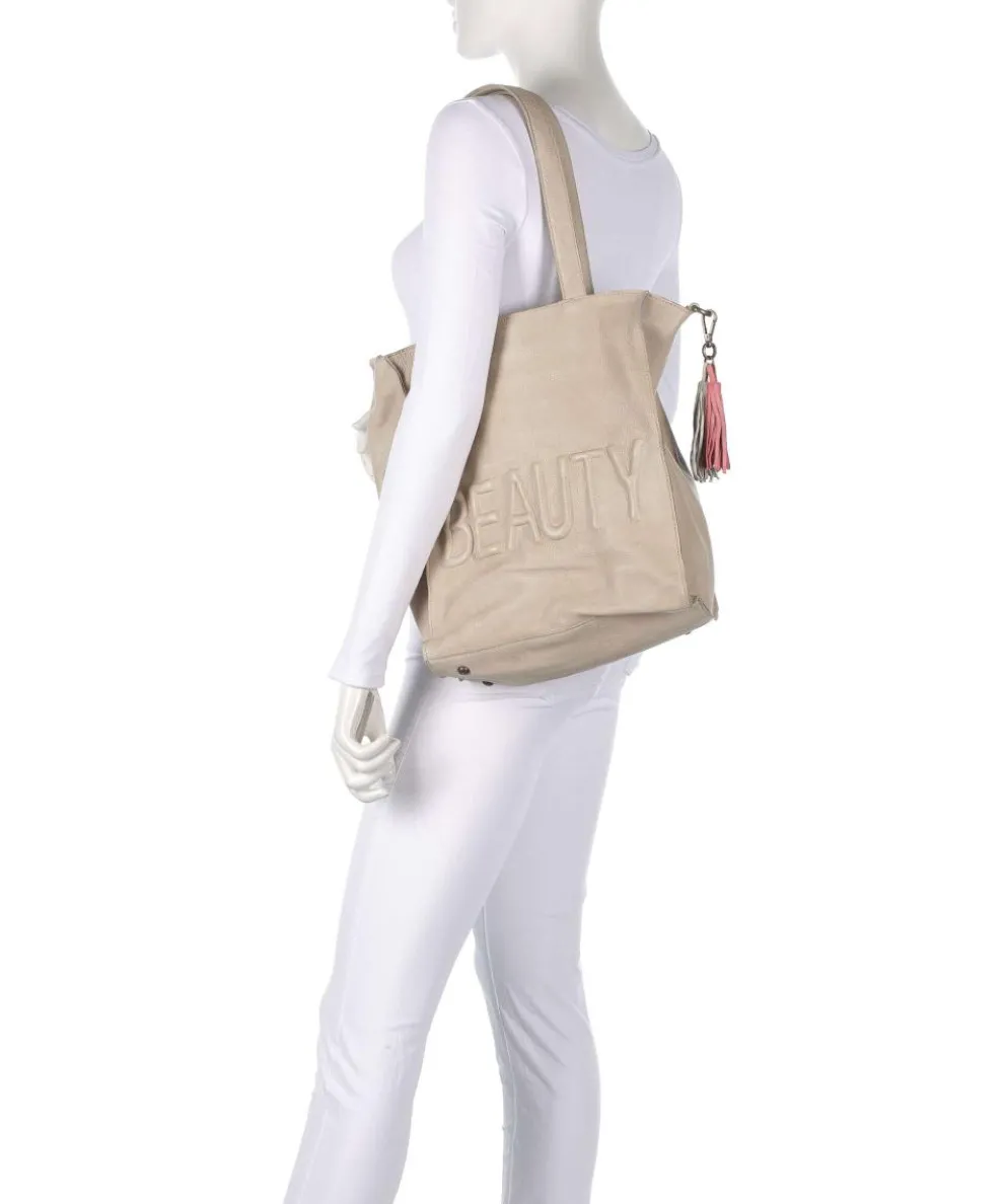 Paoliweg 1 Shopper genarbtes Rindsleder beige
