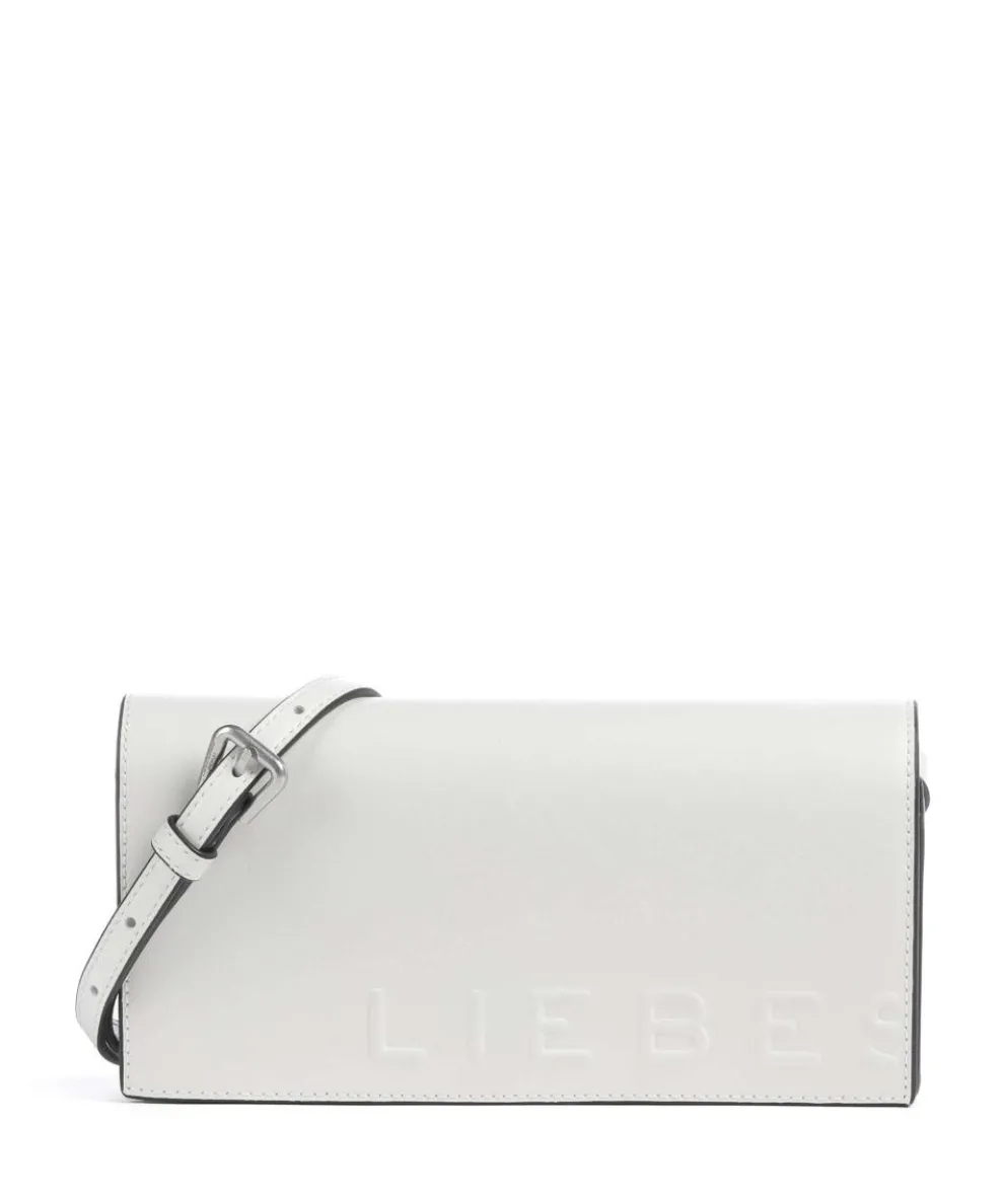 Paper Bag Logo Carter XS Umhängetasche glattes Leder elfenbein