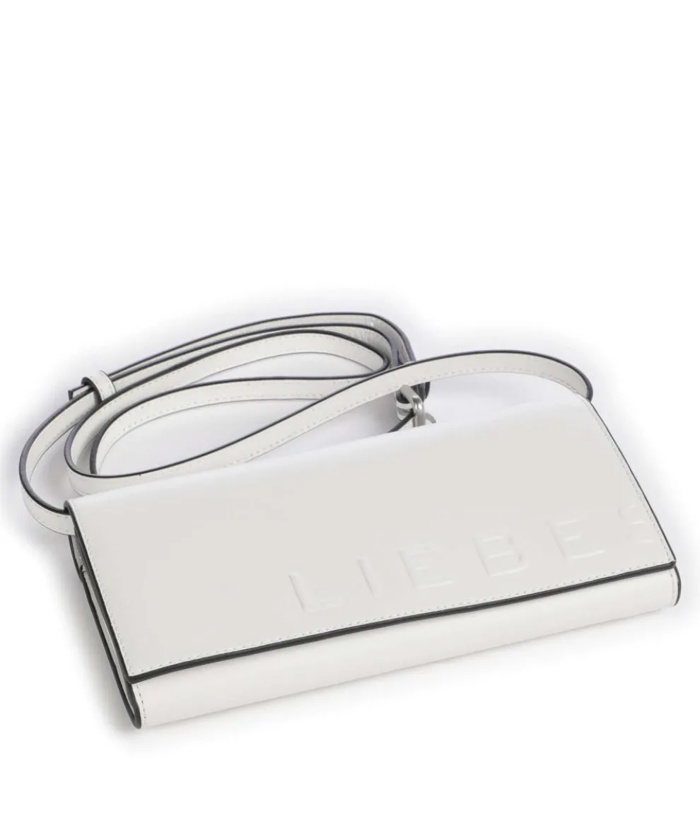 Paper Bag Logo Carter XS Umhängetasche glattes Leder elfenbein