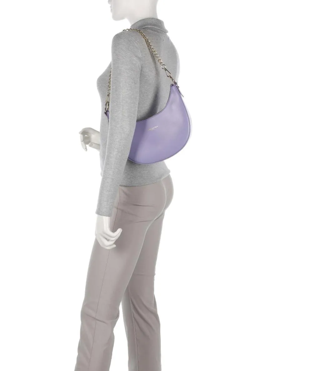 Paris Aimy Schultertasche fein genarbtes Rindsleder violett