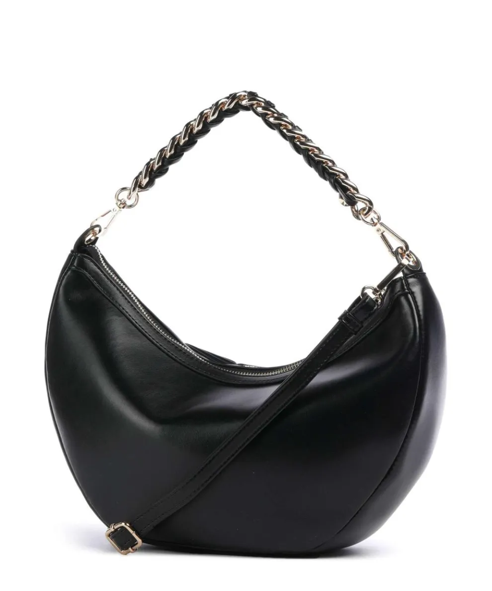 Paris Schultertasche Lederimitat schwarz