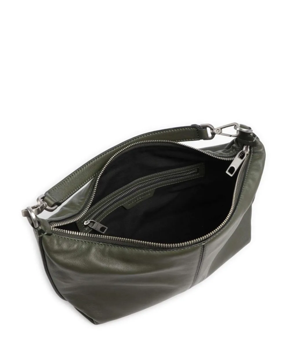 Paris Sheep Natural Schultertasche Schafsleder dunkelgrün