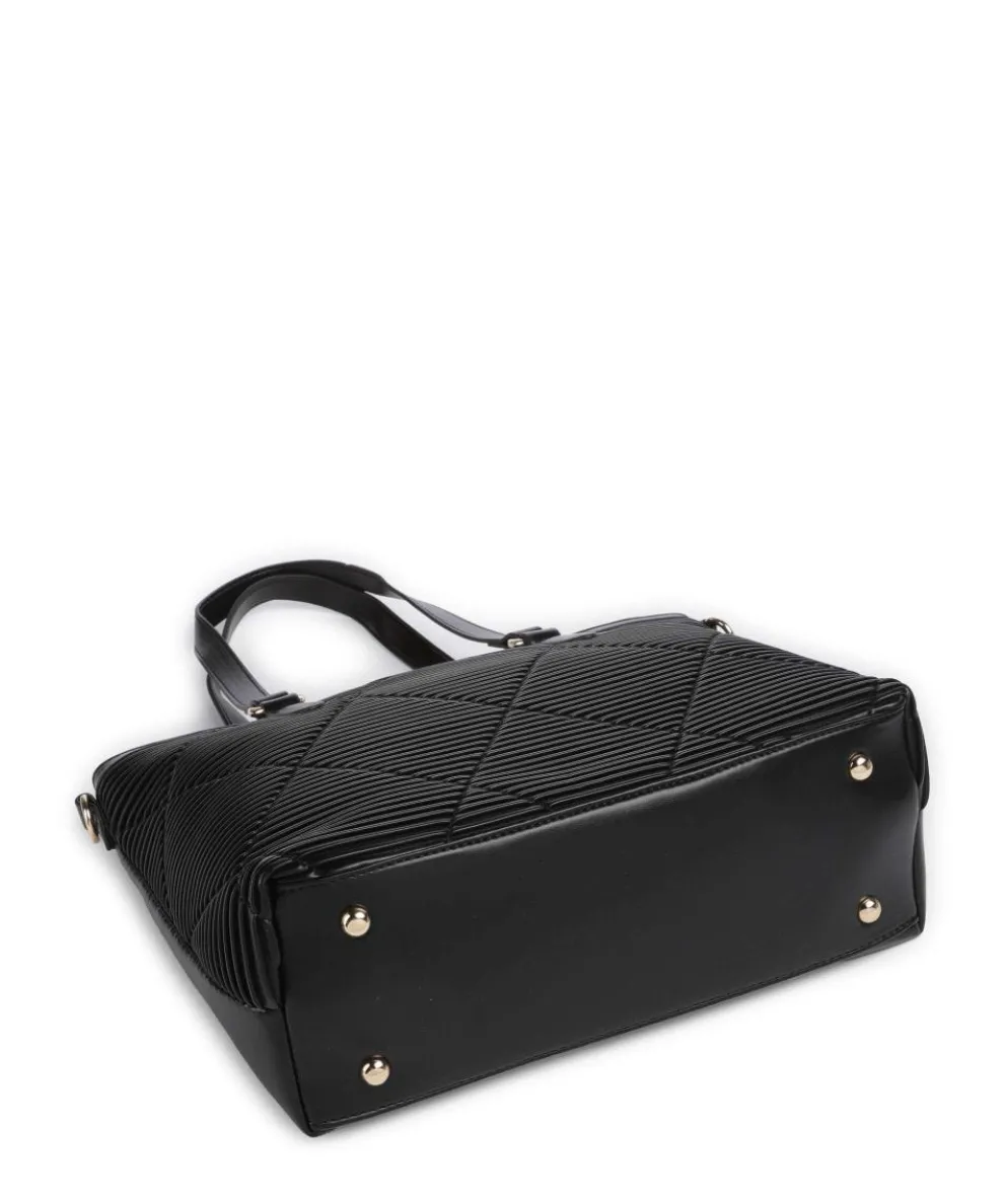 Paris Shopper Lederimitat schwarz