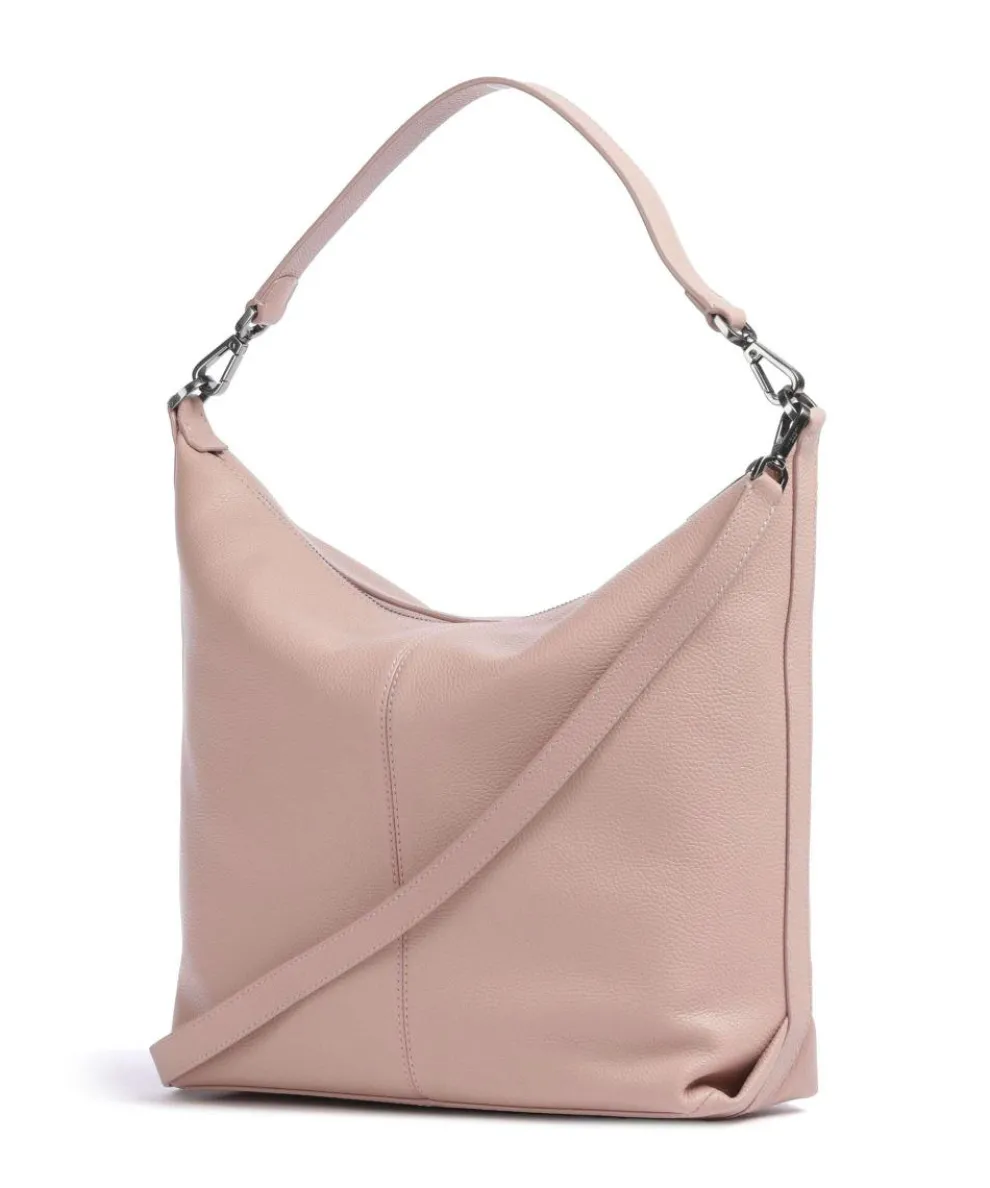 Paris Small Pebble M Beuteltasche genarbtes Rindsleder altrosa