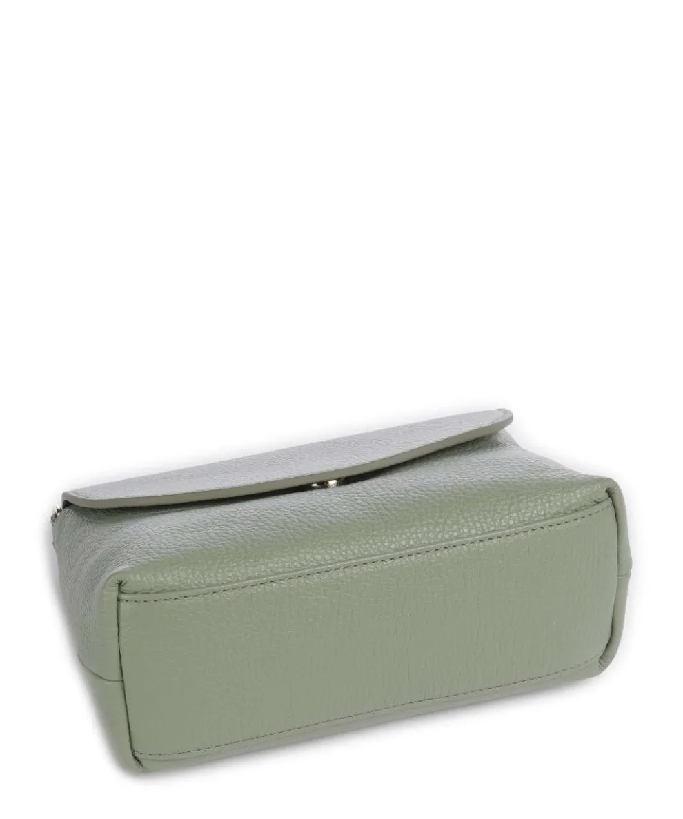 Paulina Umhängetasche Leder graugrün
