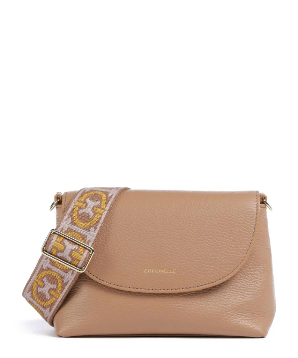 Paulina Umhängetasche Leder hellbraun