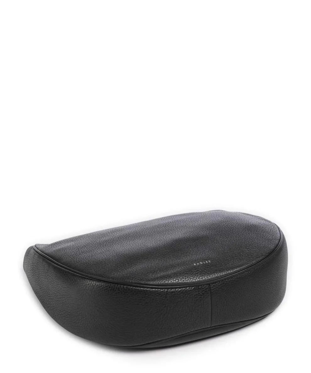 Pemberton Row Schultertasche genarbtes Rindsleder schwarz