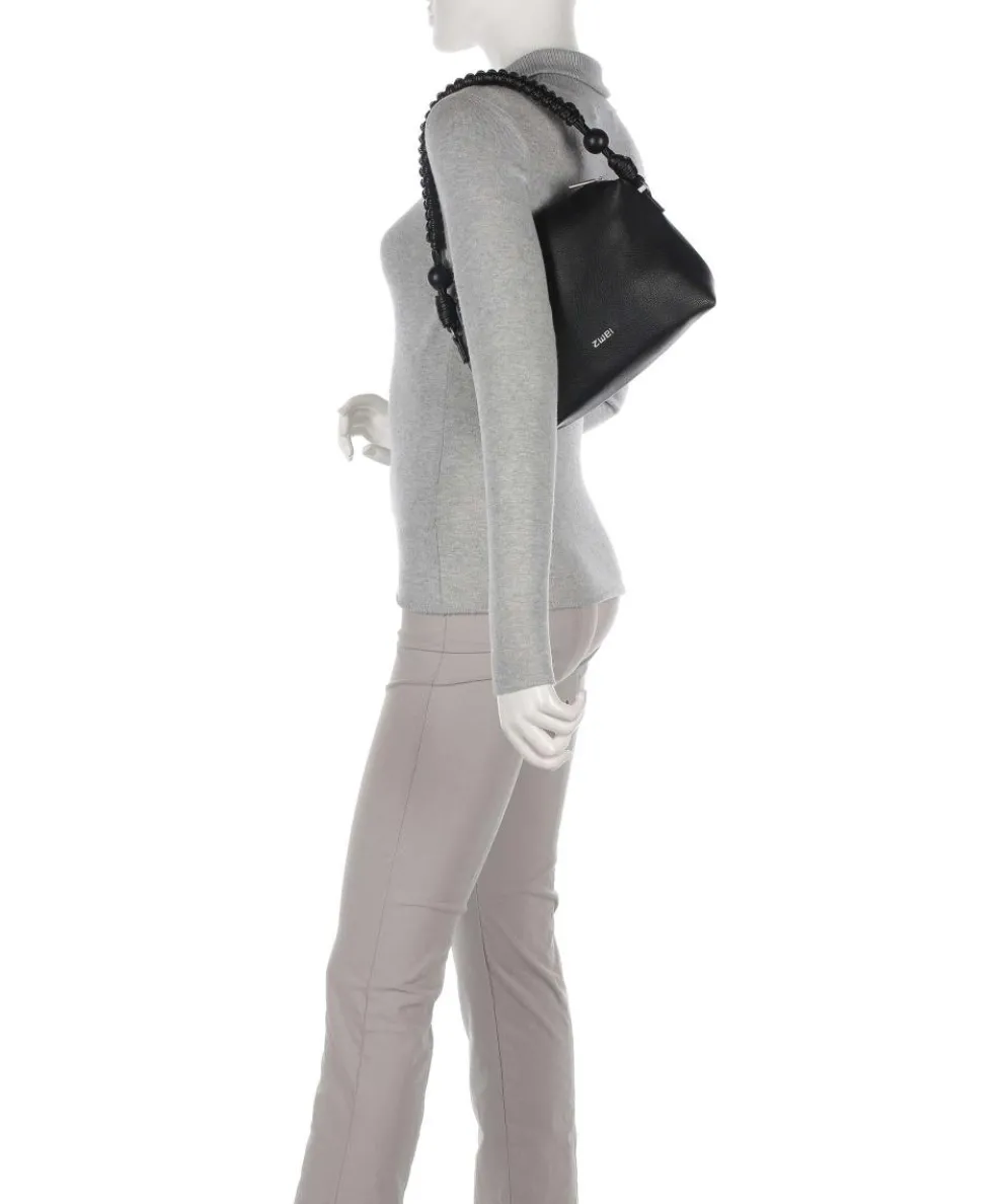 Perla PE60 Schultertasche Lederimitat schwarz