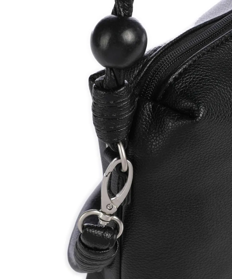 Perla PE60 Schultertasche Lederimitat schwarz