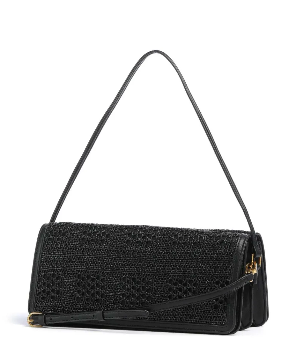 Pettria Schultertasche Bast schwarz