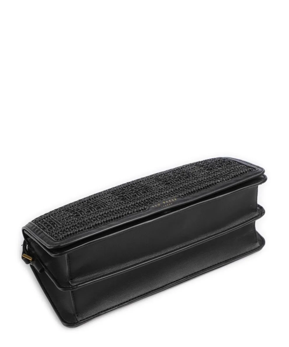 Pettria Schultertasche Bast schwarz