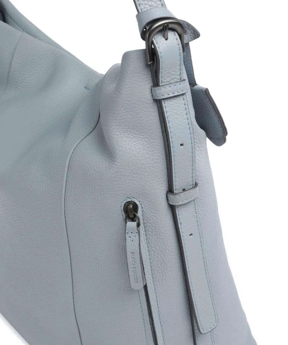 Philocalists Affinity Shopper genarbtes Rindsleder hellblau