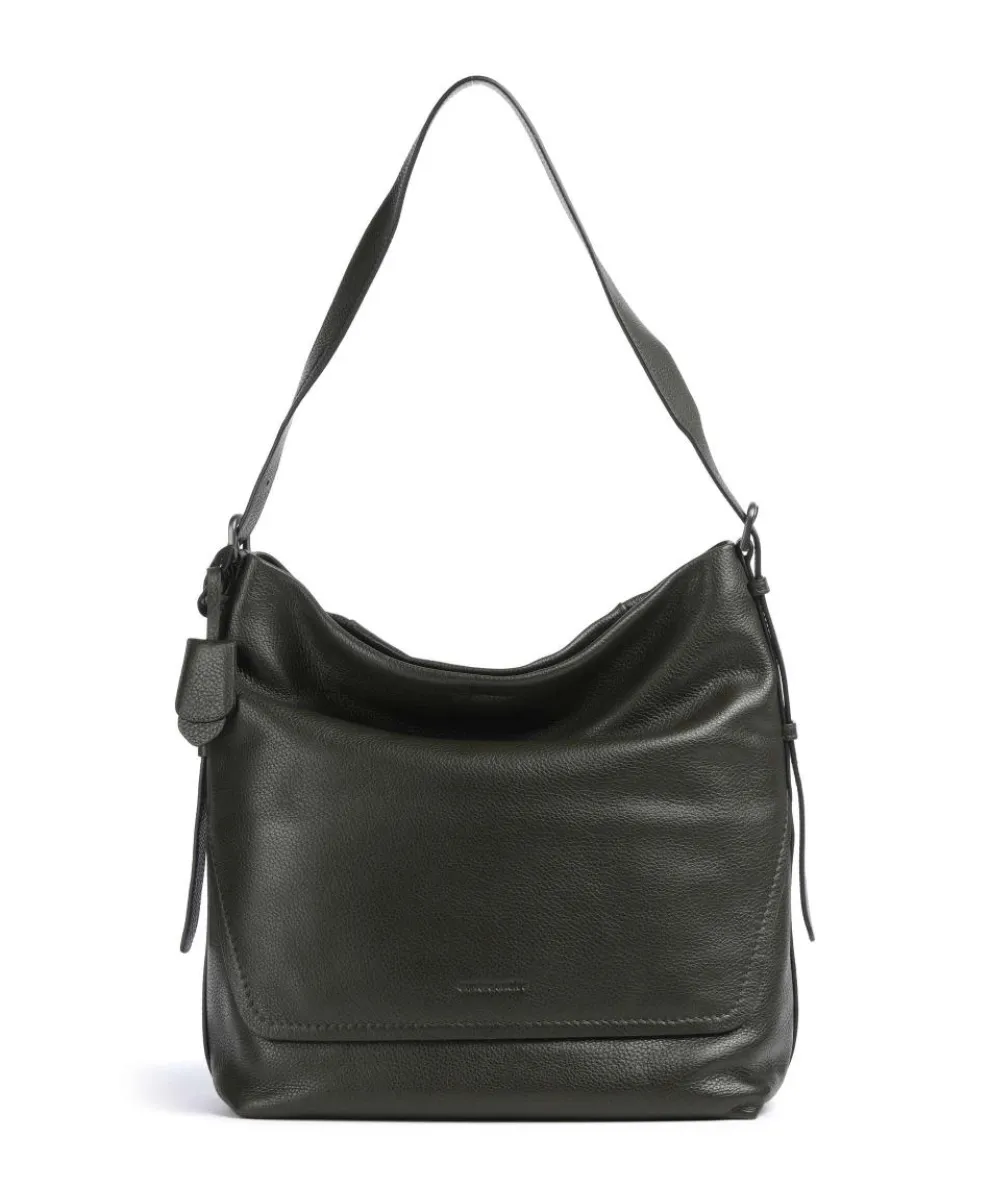 Philocalists Ally Beuteltasche genarbtes Rindsleder khaki