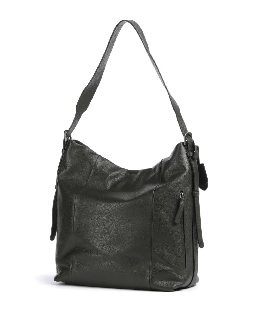 Philocalists Ally Beuteltasche genarbtes Rindsleder khaki