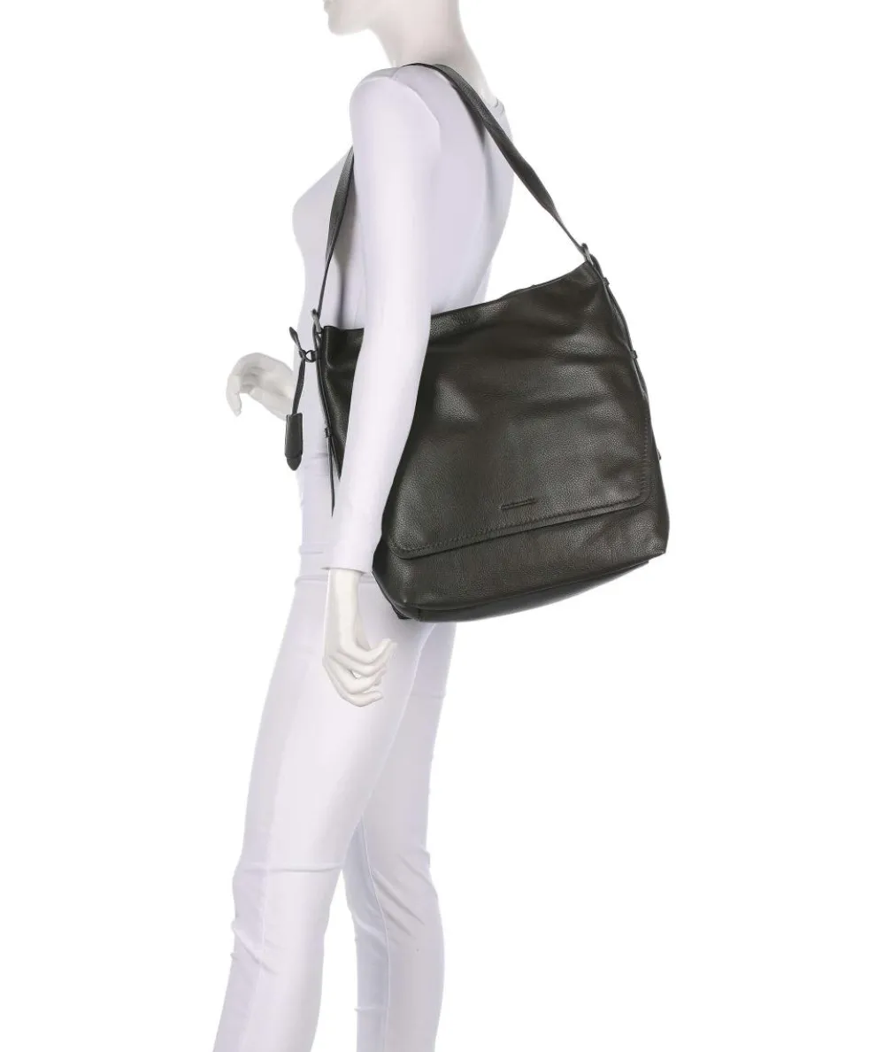 Philocalists Ally Beuteltasche genarbtes Rindsleder khaki