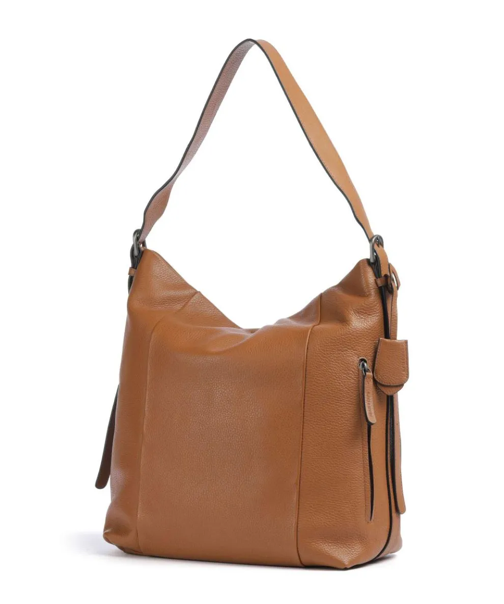 Philocalists Ally Beuteltasche genarbtes Rindsleder tan