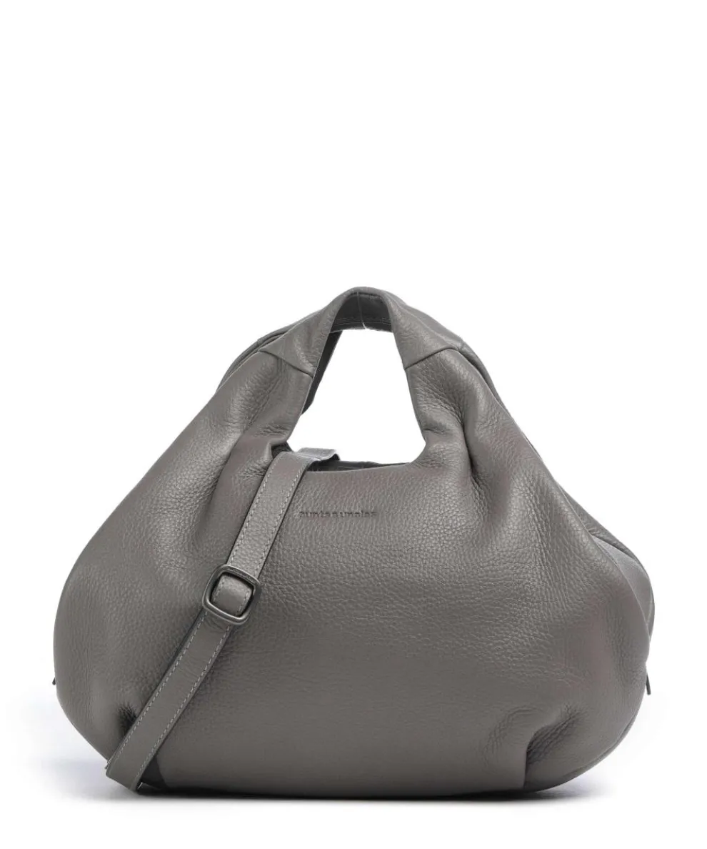 Philocalists Beauty Handtasche fein genarbtes Leder grau