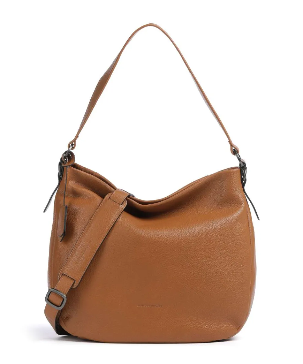 Philocalists Darling Beuteltasche genarbtes Leder braun