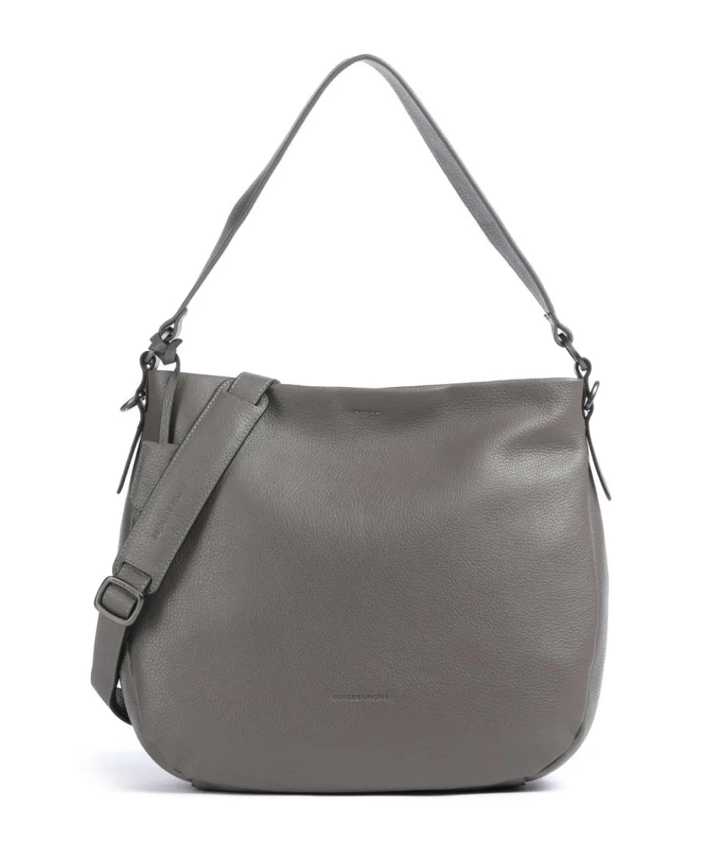 Philocalists Darling Beuteltasche genarbtes Leder grau