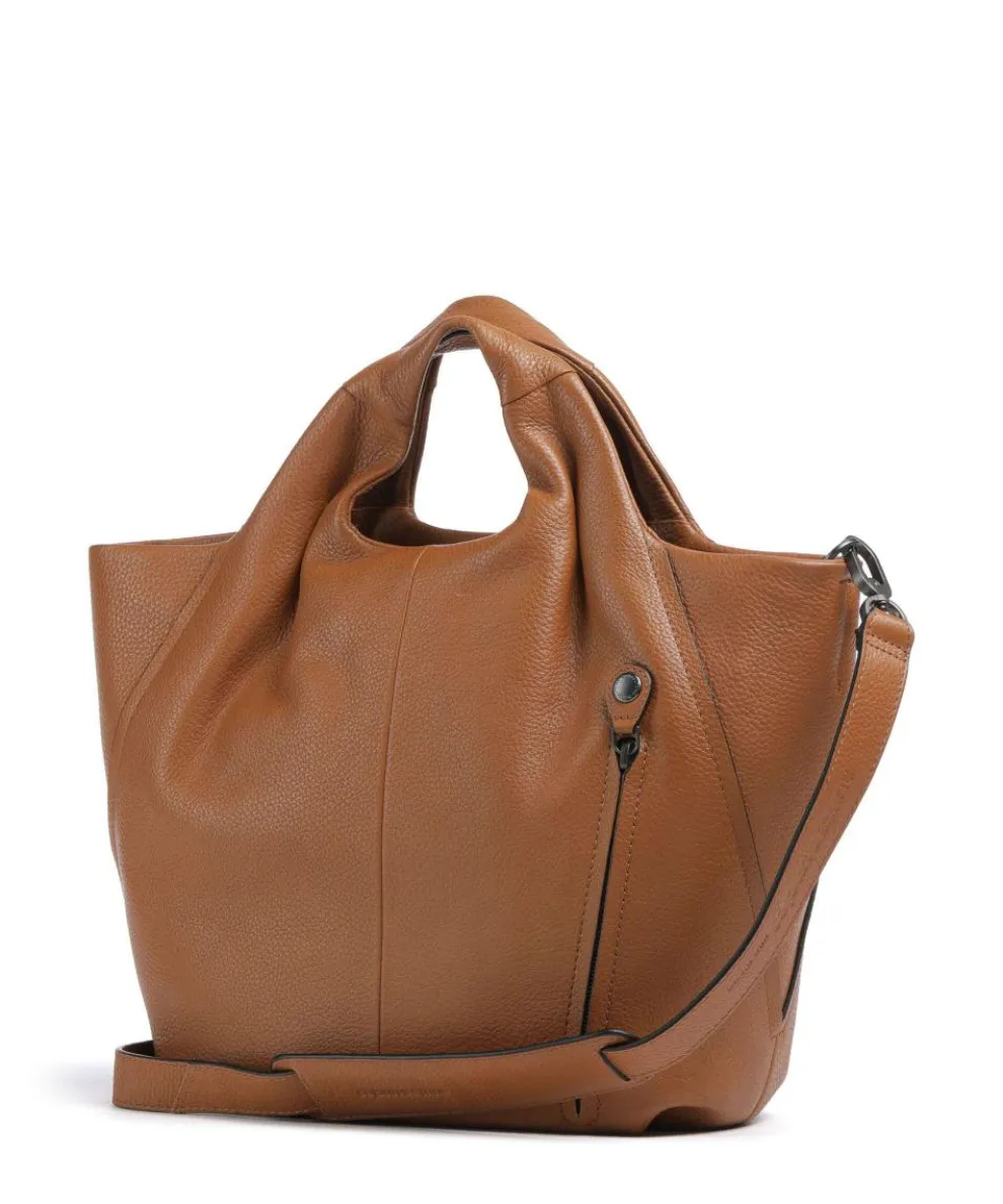 Philocalists Dearie Handtasche genarbtes Leder braun
