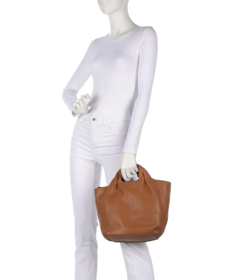 Philocalists Dearie Handtasche genarbtes Leder braun