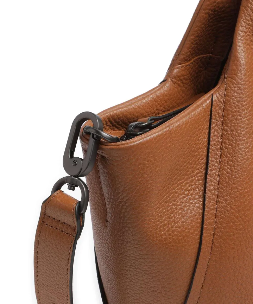 Philocalists Dearie Handtasche genarbtes Leder braun