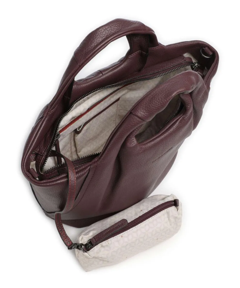Philocalists Dearie Handtasche genarbtes Leder wein